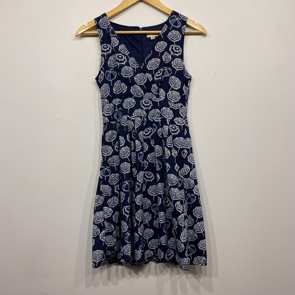 Maison Jules Navy Blue Floral Mini Dress